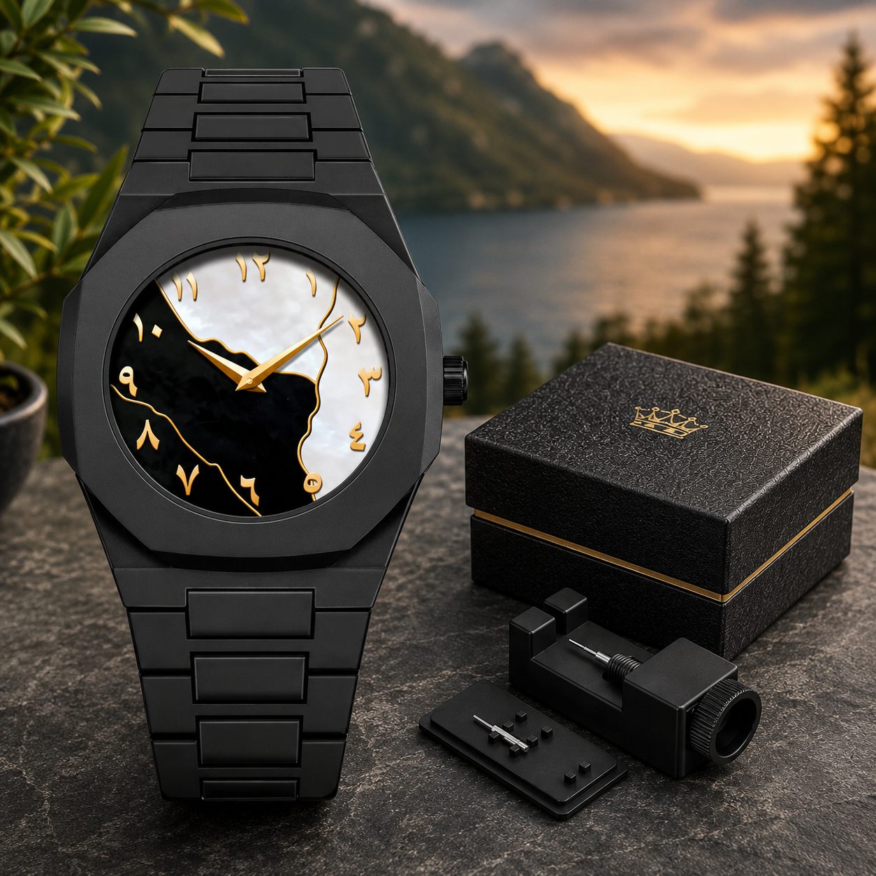 Premium Arabic Dial Quartz Wrist Watch