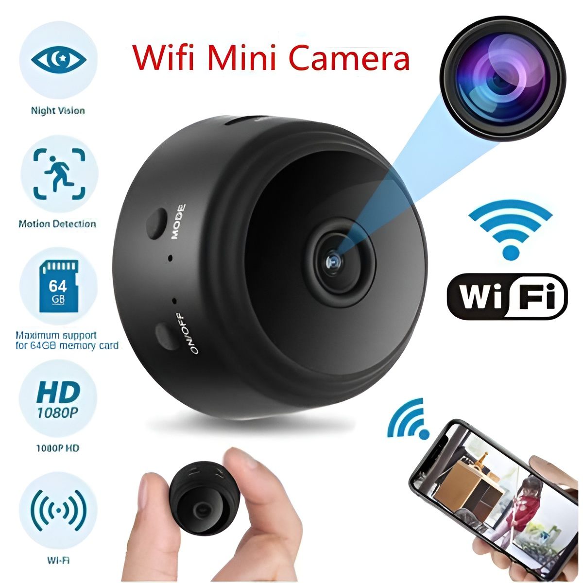 A9 Mini WiFi Battery IP Camera