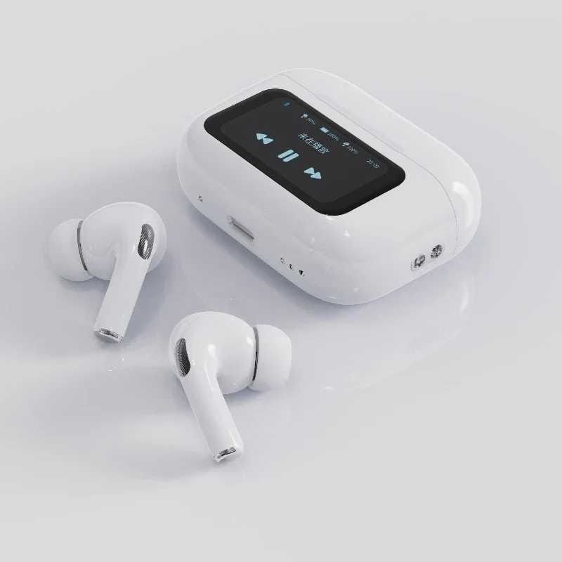 A9 Pro AirPods Smart Touchscreen Display ANC+ ENC Wireless Earbuds