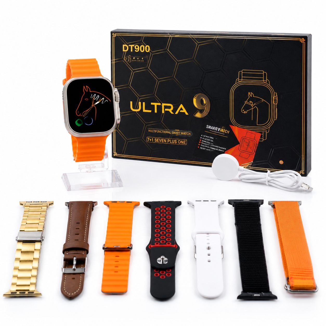 DT900 Ultra 9 Smart Watch with 7 Straps